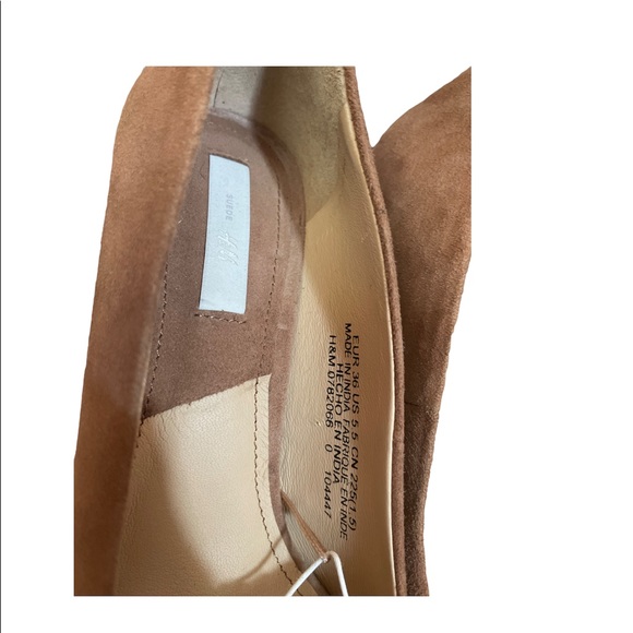 NWT H&M Tan Suede Pumps size 5.5 but fit like 6 - Picture 5 of 10